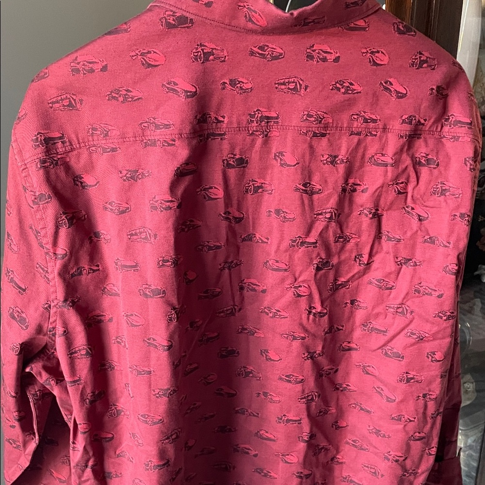 Robert Graham Burgundy Patterned Button-Down Shirt - image 4